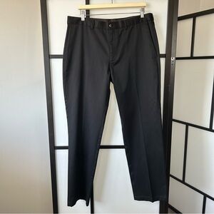 [44] Hagger Men’s Black Brown 100% Cotton Dress Pants See Measurements